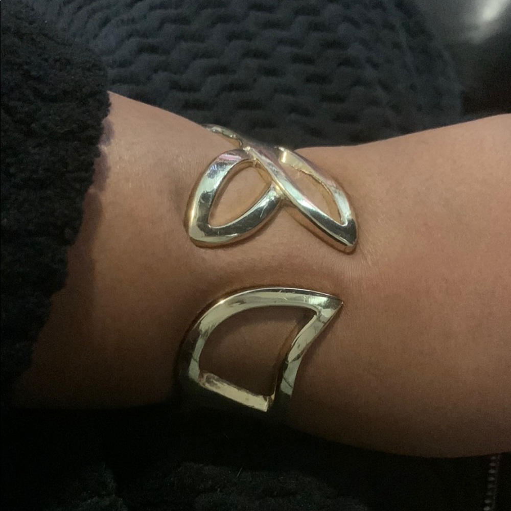Elegant Gold-Tone Cuff Bracelet